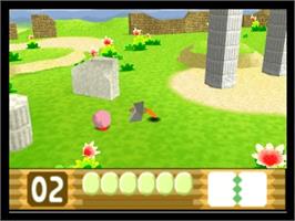 In game image of Kirby 64: The Crystal Shards on the Nintendo N64.