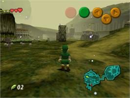 In game image of Legend of Zelda: Ocarina of Time / Master Quest on the Nintendo N64.