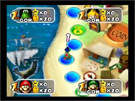 In game image of Mario Party 2 on the Nintendo N64.