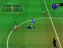 In game image of Michael Owen's World League Soccer 2000 on the Nintendo N64.
