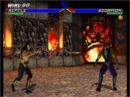In game image of Mortal Kombat 4 on the Nintendo N64.