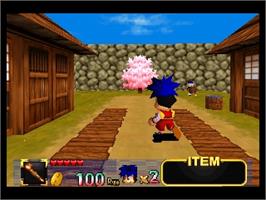 In game image of Mystical Ninja Starring Goemon on the Nintendo N64.