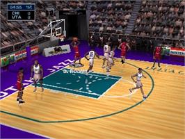 In game image of NBA Jam 99 on the Nintendo N64.