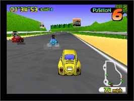 In game image of Penny Racers on the Nintendo N64.