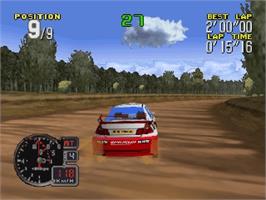 In game image of Rally '99 on the Nintendo N64.