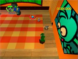 In game image of Rat Attack on the Nintendo N64.