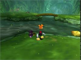 In game image of Rayman 2: The Great Escape on the Nintendo N64.