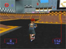 In game image of Razor Freestyle Scooter on the Nintendo N64.