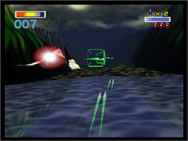 In game image of Star Fox 64 on the Nintendo N64.