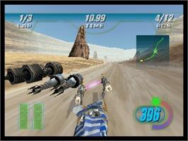 In game image of Star Wars: Episode I - Racer on the Nintendo N64.