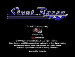In game image of Stunt Racer 64 on the Nintendo N64.