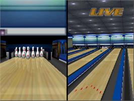 In game image of Super Bowling on the Nintendo N64.