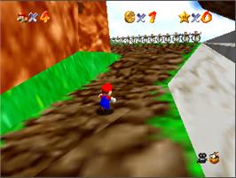 In game image of Super Mario 64: Shindou Edition on the Nintendo N64.