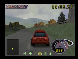 In game image of TG Rally 2 on the Nintendo N64.