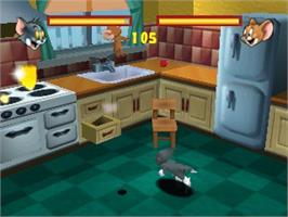 In game image of Tom and Jerry: Fists of Furry on the Nintendo N64.