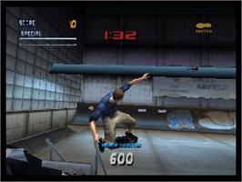 In game image of Tony Hawk's Pro Skater 2 on the Nintendo N64.