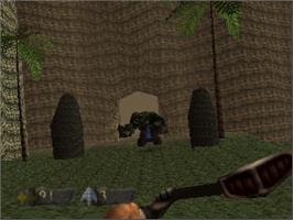 In game image of Turok: Dinosaur Hunter on the Nintendo N64.