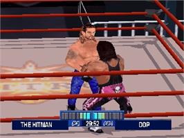 In game image of WCW Mayhem on the Nintendo N64.