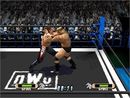 In game image of WCW vs. NWO: World Tour on the Nintendo N64.