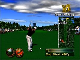 In game image of Waialae Country Club: True Golf Classics on the Nintendo N64.