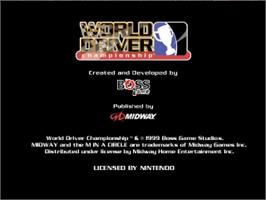 In game image of World Driver Championship on the Nintendo N64.