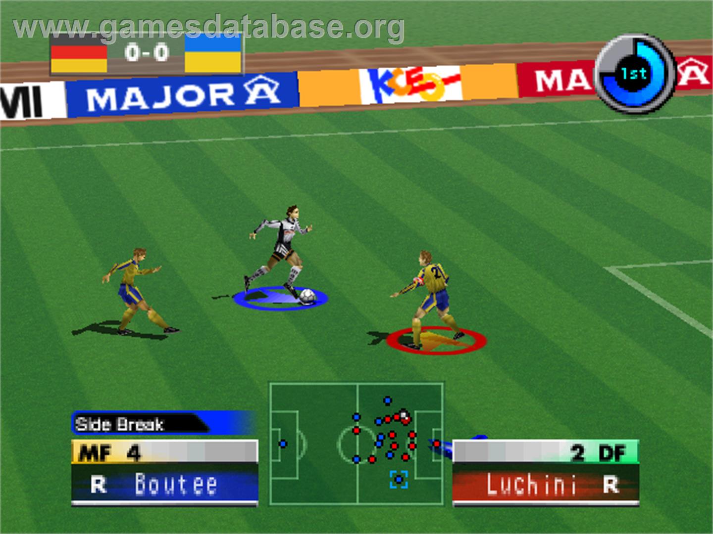 Jikkyou J.League 1999: Perfect Striker 2 - Nintendo N64 - Artwork - In Game