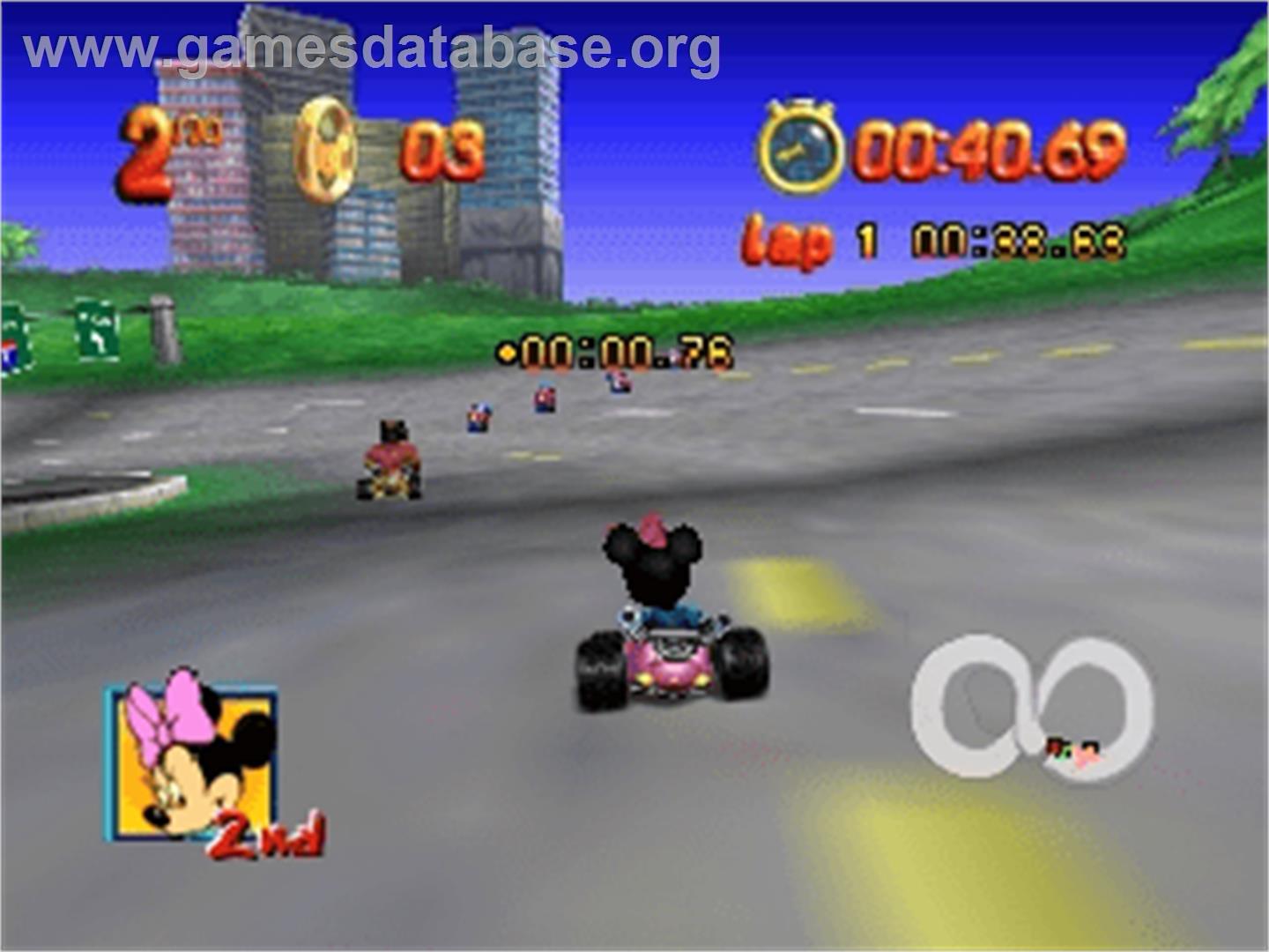 Mickey no Racing Challenge USA - Nintendo N64 - Artwork - In Game
