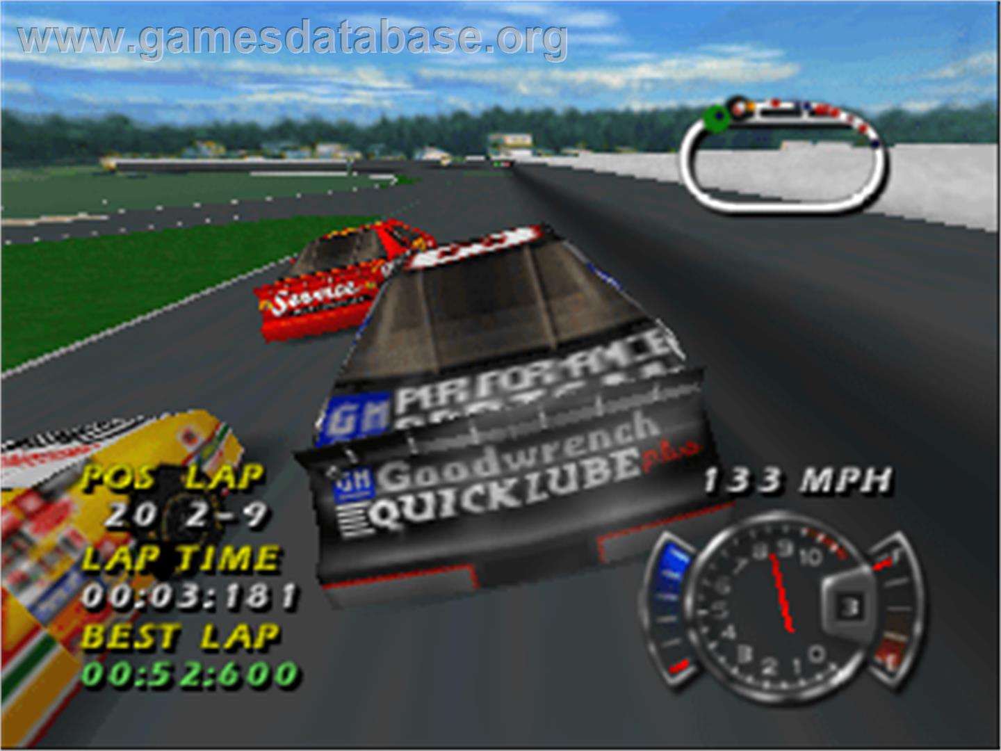 NASCAR 99 - Nintendo N64 - Artwork - In Game