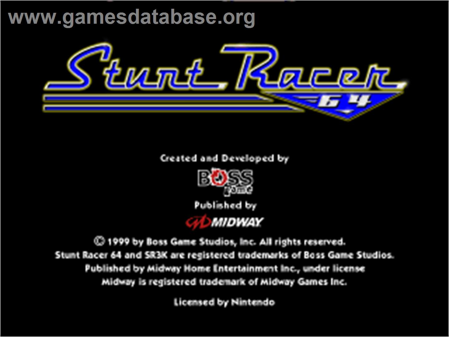 Stunt Racer 64 - Nintendo N64 - Artwork - In Game