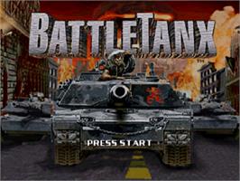 Title screen of BattleTanx: Global Assault on the Nintendo N64.