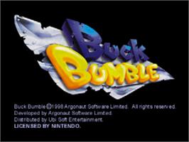 Title screen of Buck Bumble on the Nintendo N64.
