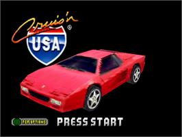 Title screen of Cruis'n USA on the Nintendo N64.