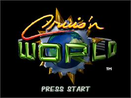 Title screen of Cruis'n World on the Nintendo N64.