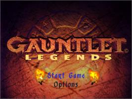 Title screen of Gauntlet Legends on the Nintendo N64.