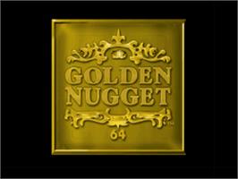 Title screen of Golden Nugget 64 on the Nintendo N64.