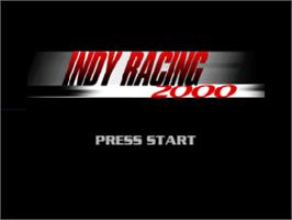 Title screen of Indy Racing 2000 on the Nintendo N64.