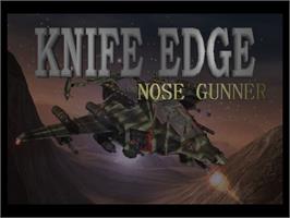 Title screen of Knife Edge: Nose Gunner on the Nintendo N64.