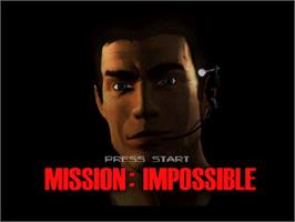 Title screen of Mission Impossible on the Nintendo N64.