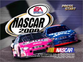 Title screen of NASCAR 2000 on the Nintendo N64.