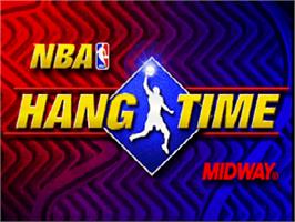 Title screen of NBA Hang Time on the Nintendo N64.