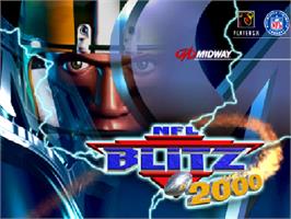Title screen of NFL Blitz 2000 on the Nintendo N64.