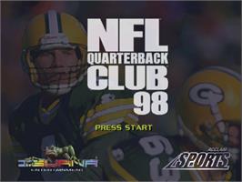 Title screen of NFL Quarterback Club '98 on the Nintendo N64.