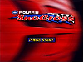 Title screen of Polaris SnoCross on the Nintendo N64.