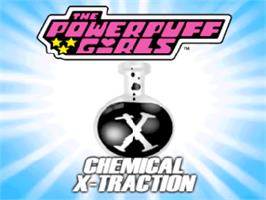 Title screen of Powerpuff Girls: Chemical X-Traction on the Nintendo N64.
