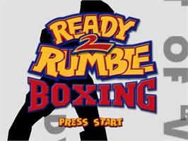 Title screen of Ready 2 Rumble Boxing on the Nintendo N64.