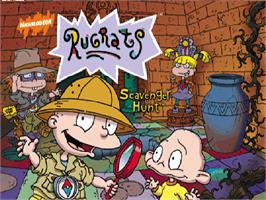 Title screen of Rugrats: Scavenger Hunt on the Nintendo N64.