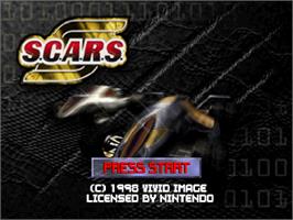 Title screen of S.C.A.R.S. on the Nintendo N64.