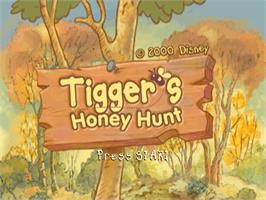Title screen of Tigger's Honey Hunt on the Nintendo N64.