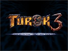 Title screen of Turok 3: Shadow of Oblivion on the Nintendo N64.