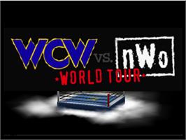 Title screen of WCW vs. NWO: World Tour on the Nintendo N64.